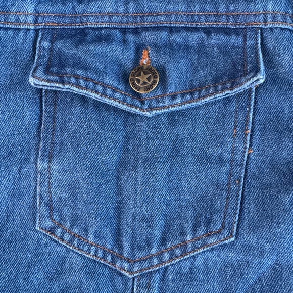 Vintage Faded Glory Denim Brown Fair Isle Sweater Top Jacket Shacket 22/24W XL - Picture 10 of 14